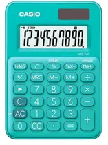 Calculadora Casio MS-7UC-GN (10 Dígitos) - Verde