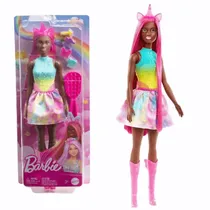 Mattel Muñeca Fantasía Unicornio Falda de Ensueño Rosa Plastico 3+ Multicolor