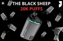 Pod Descartavel The Black Sheep 20000 Puffs - Fresh Mint + Watermelon Strawberry