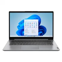 Notebook Lenovo Ideapad 1 14IGL7 (82V60065US), Intel Celeron N4020 1.10HZ (2.80GHZ), 4GB Ram, 128GB Emmc, Tela 14" HD (1366X768), Windows 11 Home In s Mode, Inglês, Cloud Cinza