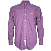 Camisa La Martina Masculino Lisa Ruby- 03 M Vinho Regular