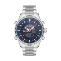 Relógio Digital Masculino Daniel Klein D:Time DK.1.12634-3 - Prata/Azul