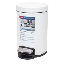 Lixeira de Aço Inoxidável 3L Branca
