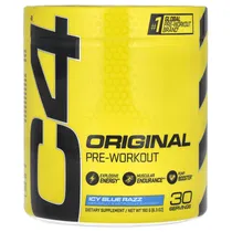 Cellucor PRé-Treino C4 Original Pre-Workout Powder Icy Blue Razz 30 Doses