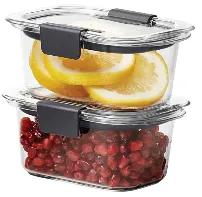 Rubbermaid Set Contenedor Brillance Pack 2UNI Plastico s/C