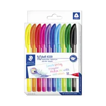 Bolígrafo Retráctil Staedtler Ball 4320 MC10 10 Unidades