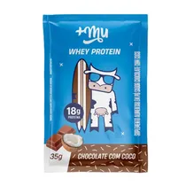 Suplemento Mais Mu +Mu Whey Protein Chocolate com Coco 35G