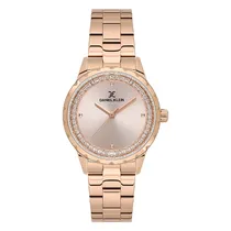 Relogio Analogico Feminino Daniel Klein DK.1.13897-6 Premium Ladies / Pulseira de Aço Inoxidável - Rose Gold