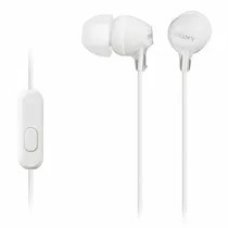 Fone de Ouvido Sony MDR-EX15AP 3,5 MM com Microfone - Branco