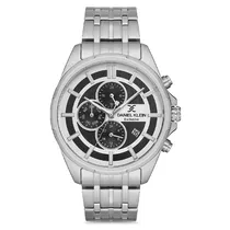 Relogio Analógico Masculino Daniel Klein DK.1.12706-1 Exclusive Gents / Pulseira de Aço Inoxidável - Prata