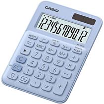 Calculadora Casio MS-20UC-LB de 12 Digitos Solar/Bateria - Azul Claro