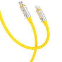 Cabo Lightning/USB-C Xo Q252A Silicone 27W 1M Yellow