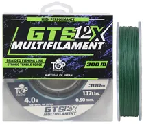 Linha Multifilamento Top Fishing 12X GTS 0.50MM 137LBS 300M