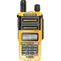 Rádio Comunicador Baofeng UV-9R Pro Dual Band 5W - Amarelo