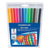 Staedtler Marcador Noris Club X 12 Colores Fibre Tip