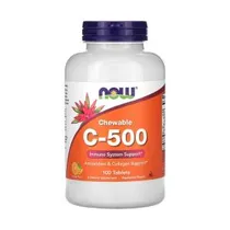 Vitamina C 500MG Now 100 Tablets Orange