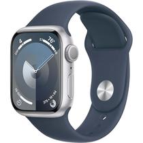 Apple Watch Series 9 Caixa de Aluminio Em Prata e Correia Esportiva Em Cor Azul 41 MM M/L MR913LL/A