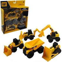 Funrise Vehiculos Cat Vehiculos de Construccion de 3" - Pack X5 Plastico 3+ Multicolor