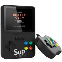 Console Portátil Game Box Sup K31 Plus de 3.5" com 500 Jogos - Preto + Controle (Inglês/Chinês)