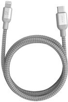 Cabo Adam Elements Peak II C120B USB-C para Lightning 120CM - Prata