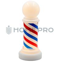 Barber Pole Luminaria Interna de Barbearia 20CM Bivolt Lampada LED Enfeite Mesa Salao Salo