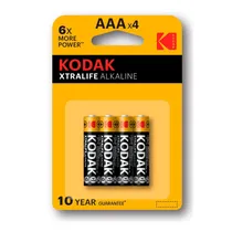 Pilha Alcalina AAA Kodak Xtralife X 4