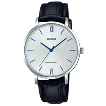 Relogio Feminino Analógico Casio LTP-VT01L-7B1 Couro Preto