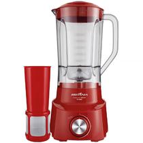 Liquidificador Britania Diamante 800 1050 Watts 4 Velocidades + Pulsar 220V ~ 50/60HZ - Vermelho