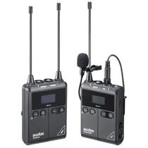 Microfone Godox WMICS1 Kit 1 RX+TX Sem Fio para Câmera - Preto