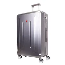 Mala Abs Amenews 28" Cinza Escura Rígida