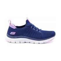 Tenis Skechers Flex Appeal 4.0 Sport Feminino Azul 149306NVLV