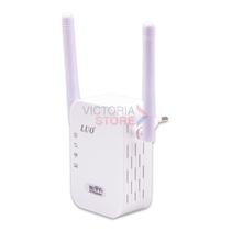 Repetidor Wireless Luo LU-WF2603 Repeater com 2 Antenas / 300MBPS / 5GHZ / 100-240V - Branco