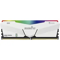 Memória Ram DDR4 Keepdata 3600 MHZ 8 GB Dragonfly RGB - Branco (KDHRGB36C18W/8G)