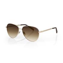 Oculos de Sol Feminino Daniel Klein DK4309-2 / Estilo Aviador - Dourado/Marrom