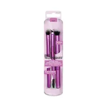 Set de Brochas Real Techniques Eye Shade & Blend Makeup Metallic Fuchsia 3 Piezas