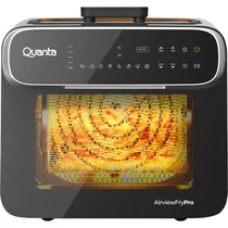 Fritadeira Forno Elétrico Quanta QTFTH130 4 Em 1 1600 W 220V - Preto/Cinza 13L