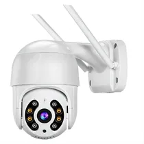 Camera de Segurança Smart s-A8 / 6MP / 12V / 2A / com 2 Antenes / HD / Wifi / Microfone / Alarma / Detecção Humana / Visao Noturna / App Icsee - Branco