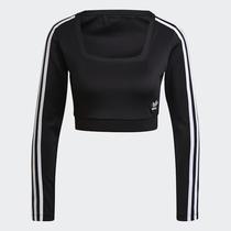 Camiseta Deportivo Femenino Adidas Adicolor Classics Mangas Lasrgas Cropped