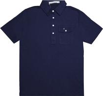 Outlet Camiseta Polo Criquet Navy/Turquesa Masculina