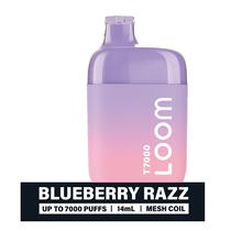 Vap Pod Descartavel Loom T7000 7000 Puffs - Blueberry Razz