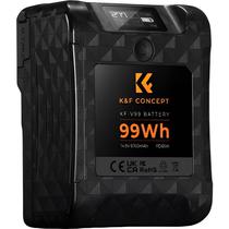 Bateria K&F Mini V-Mount 65 W Oled (KF28.0024) - Preto