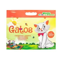 Libro de Actividades Todolivro Megapad Colorear Y Actividades Gatos 1158767 48 Hojas