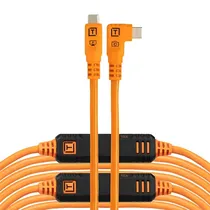 Cabo USB-C para USB-C Tether Tools Tetherpro 10 GBPS para Câmera - Laranja 9,4 Metros (CUC31RTG2-Org)