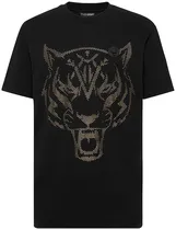 Camiseta Philipp Plein Sport Saec MTK8009 STE001N 0293 Round Neck SS Masculina