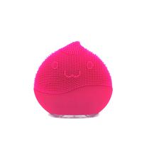 Limpador e Massageador Facial Goline Silicone / USB / 8 Velocidades / 300 Mah - Rosa