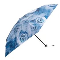 Sombrinha Guarda-Chuva Floral Azul 18CM Feichado 90CM Circuferencia