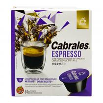 Capsulas de Cafe Cabrales Espresso para Maquinas Dolce Gusto com 14 Unidades