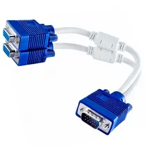 Cabo Adap VGA Macho e 2 Saidas VGA Femeas