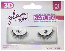 Cilios Posticos Glam-On Natural 3D/57 - 1 Par