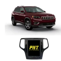 Central Multimidia PNT - Tesla -Jeep Grand Cherokee And 14 (2014-16) 4GB/64GB Octacore/Qled+ 4G Carplay+And Auto Sem TV